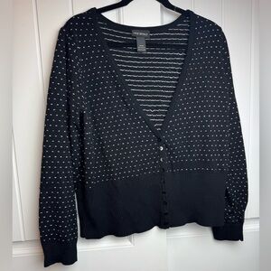 Lane Bryant Black and White Women's Cardigan